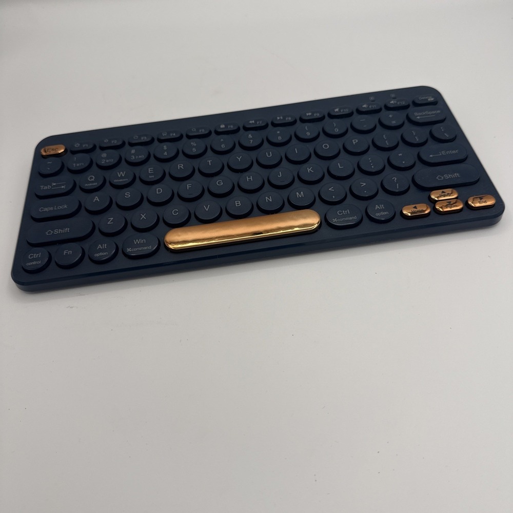 North Compact‎ Round Key Wireless Keyboard - Navy - Picture 3 of 6